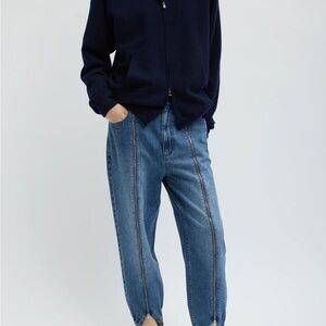 Tibi Relaxed Blue Women's Jeans